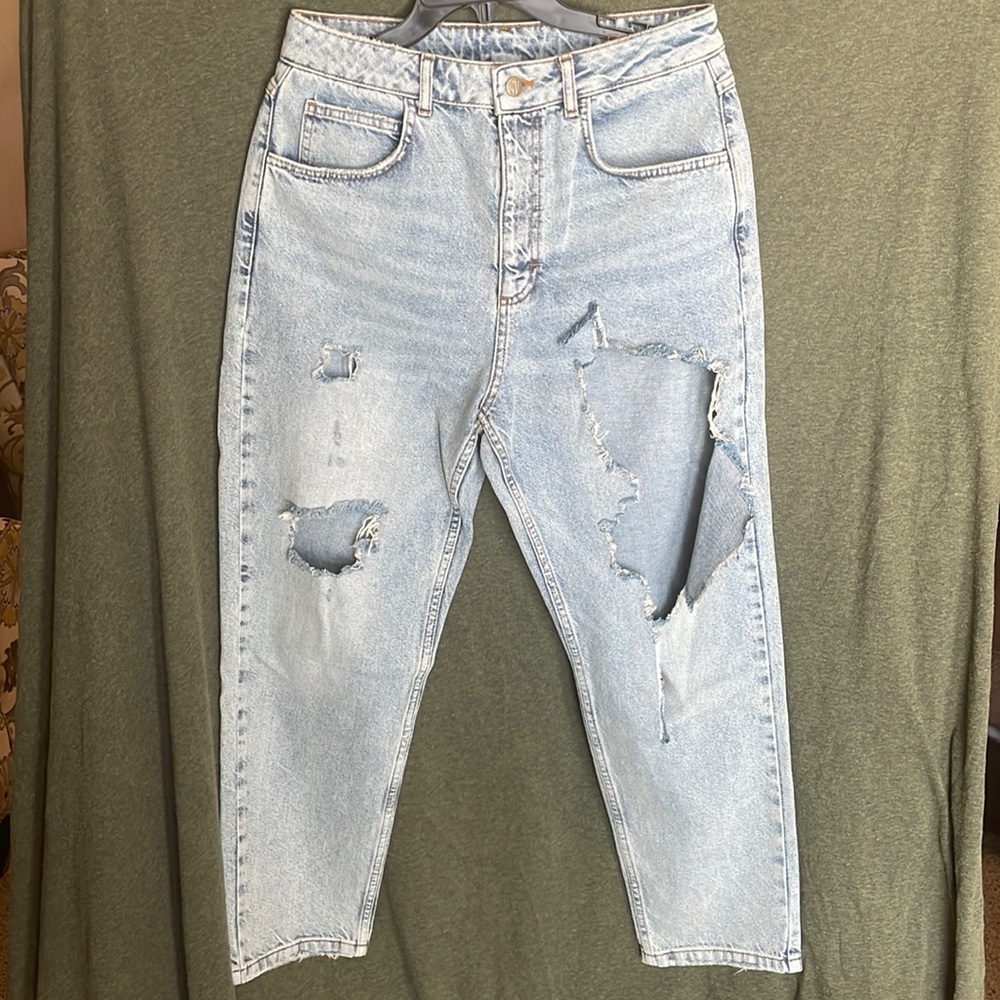 Reclaimed Vintage The ‘91 Mom Jean with Extreme Rip